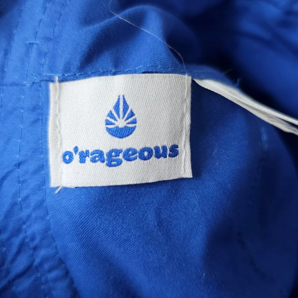 Kids O'Rageous Whale Print Bucket Hat Blue White Green Sea‎ Life Beach Sun